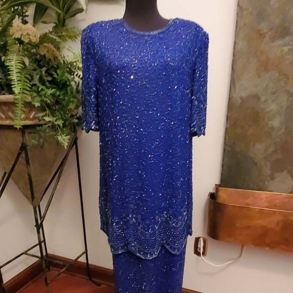 Fully Beaded Full-Length Formal - by Brilliante - Picture 2 of 8